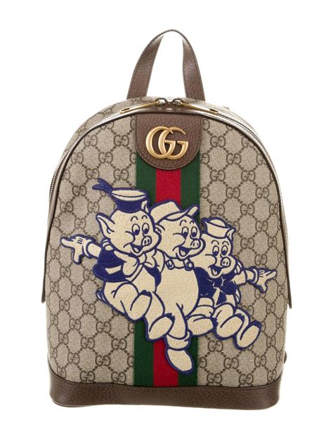 gucci disney pig backpack|Disney Teams Up With Gucci’s With A Three Little Pigs Collection.